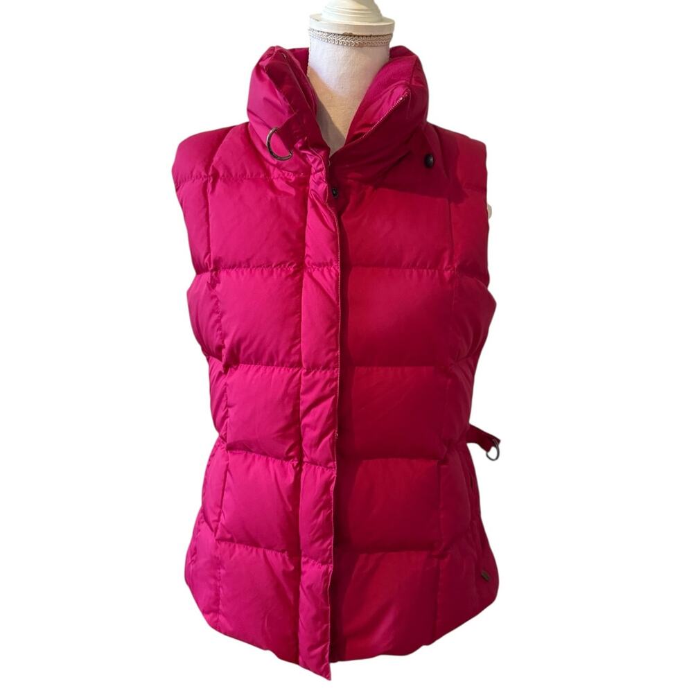 Eddie Bauer 700 Goose Down Puffer Vest Raspberry Pink M